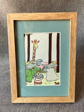 **Your Choice ** Framed Babar, Original 1934 '36 or'38 Ephemera Jean De Brunhoff